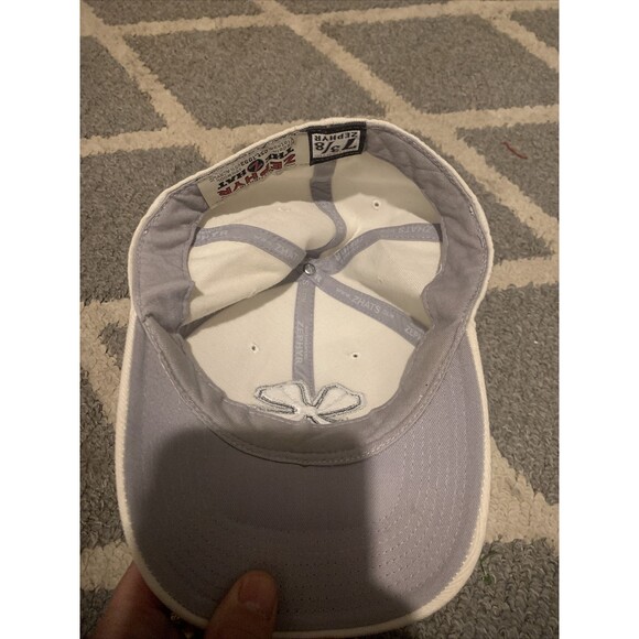 VTG NOTRE DAME FIGHTING IRISH CLOVER NCAA FITTED ZEPHYR Hat 7 3/8 Size - Picture 5 of 6